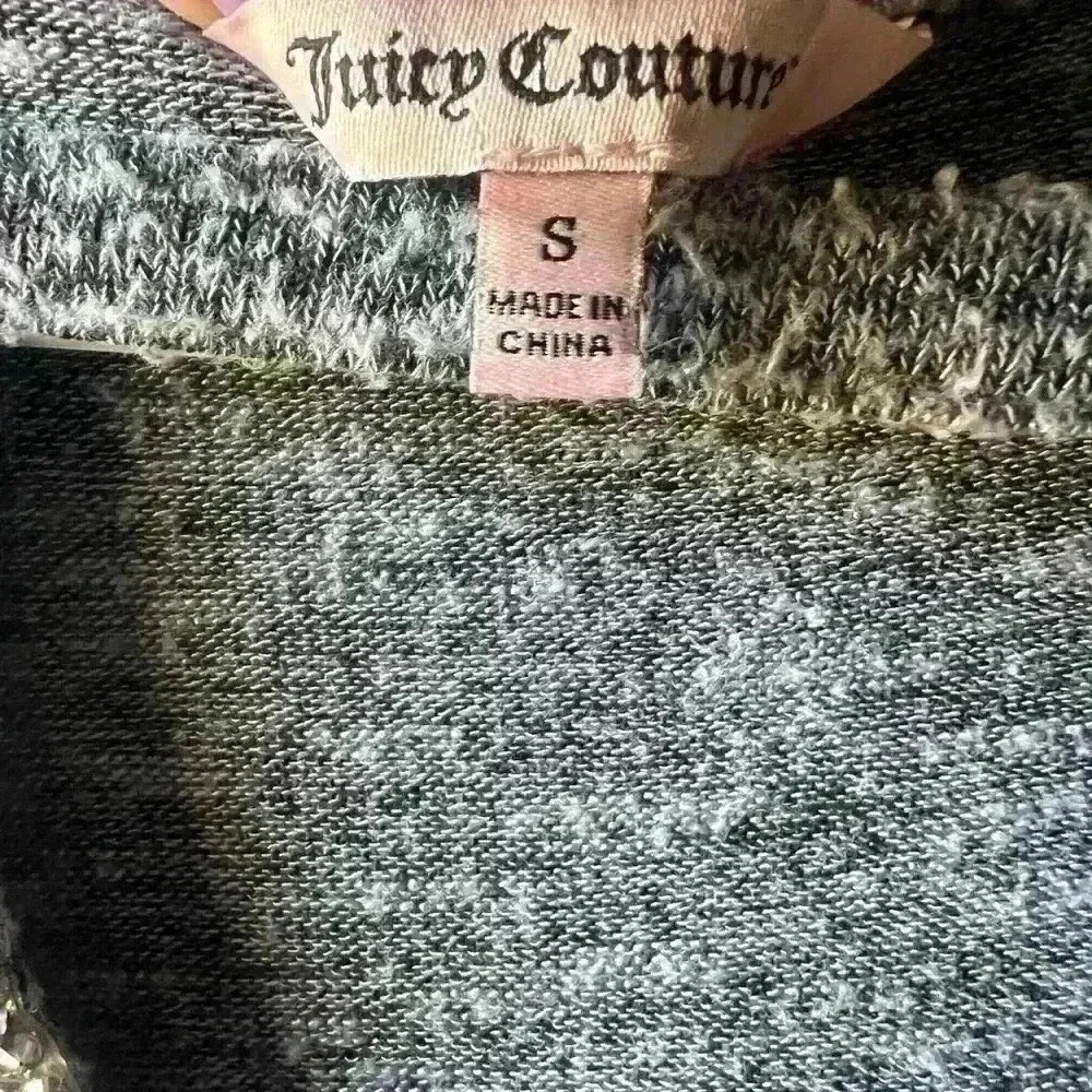 Juicy Couture Marled Cutout Hoodie Blue/Lavender - S - Picture 4 of 6